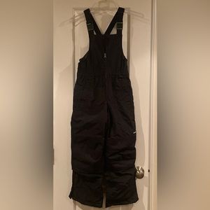 Lands End insulated black youth snow bib